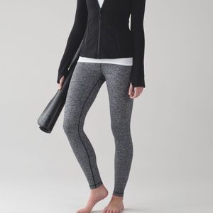 Lululemon heathered grey wunder under 25”